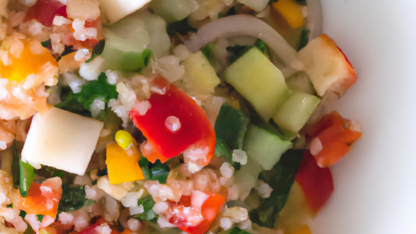 Salade de quinoa et de légumes d’été