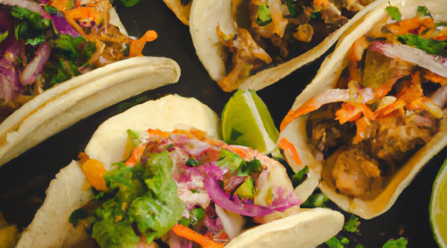 Cuisine fusion : tacos asiatiques aux saveurs exotiques